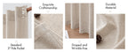Linen Curtains 84 Inch Length 2 Panels Natural Semi Sheer Curtain with Back Tab Rod Pocket, Light Filtering Window Privacy Burlap Drapes for Living Room Bedroom 42W x 84L Linen
