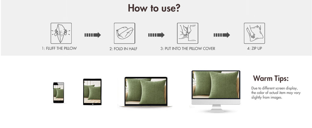MIULEE Pack of 2 Couch Throw Pillow Covers 18x18 Inch Spring Soft Sage Green Chenille Pillow Covers for Sofa Living Room Solid Dyed Pillow Cases
