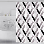Fabric Shower Curtain Liner, Waterproof Hotel Quality, Bathroom Curtains Rust Resistant Grommets, 72 x 72 Machine Washable (Black)