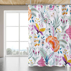 Fabric Shower Curtain Liner, Waterproof Hotel Quality, Bathroom Curtains Rust Resistant Grommets, 72 x 72 Machine Washable (Black)