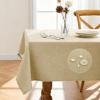 Rectangle Linen Tablecloth Waterproof & Stain Resistant, Wrinkle-Free Table Cloth Adds Elegance and Protection, Ideal for Dining, Party, Wedding and Outdoor, 52 x 70 Inch, Sage Green