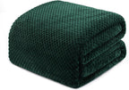 Fleece Throw Blanket Extra Large, Super Soft and Warm Blankets for Couch, Sofa and Bed Waffle Textured, Cozy, Fuzzy and Lightweight (Slate Blue, 50x70 Inches)