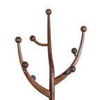 Coat Rack Freestanding Wood Coat Tree Rack with 8 Hooks, Creative Design Tree Branch-look, Standing Coat Rack Clothes Hanger Stand with Stury Base for Entryway, Hallway, Bedroom - Load 160lb (Walnut)