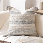 BlissBlush Coastal Blue Decorative Lumbar Pillow Cover 14x36 Boho Long Body Pillow for Bed Farmhouse Lumbar Throw Pillow for Couch Modern Accent Textured Throw Pillowcase